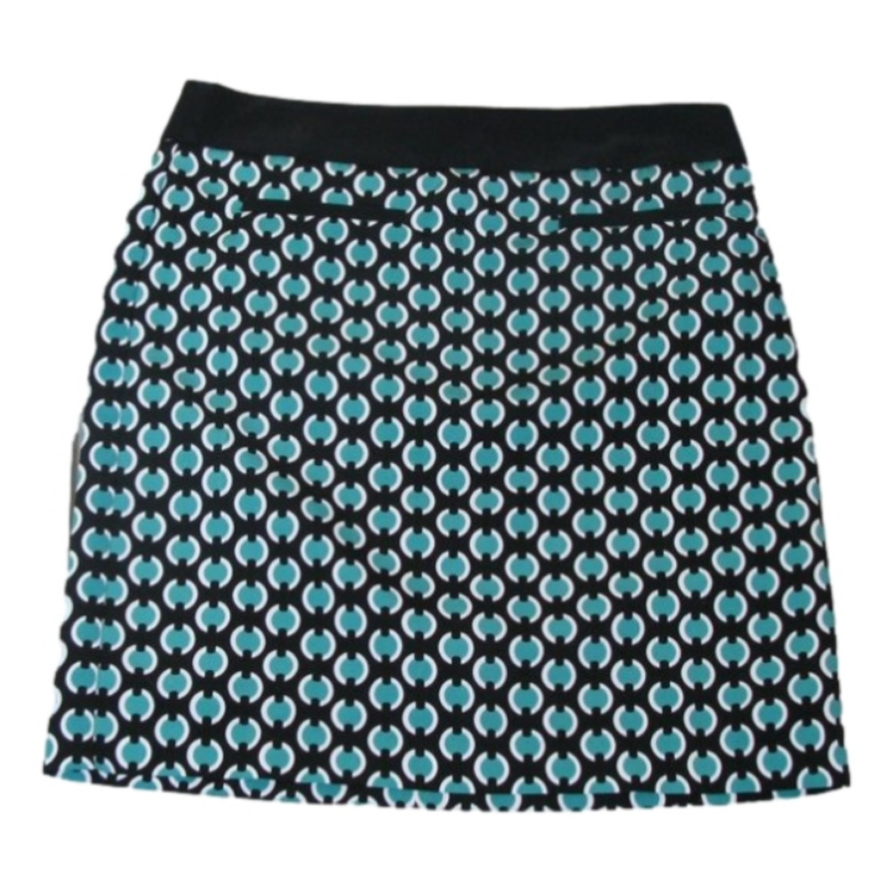 WORTHINGTON Teal/Black Patterned Skirt Size 10